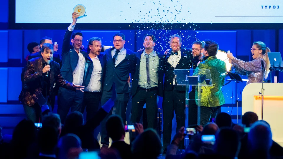 zdrei-Team bei der Preisübergabe TYPO3 Awards 2019